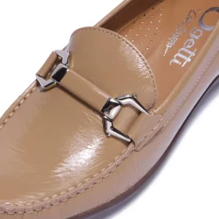 Anglette Beige Patent Leather Loafers<Carl Scarpa Hot