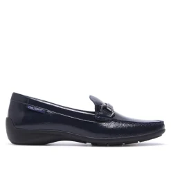 Anglette Navy Patent Leather Loafers<Carl Scarpa Fashion