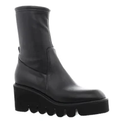 Ariel Black Leather Wavesole Ankle Boots<Carl Scarpa Hot