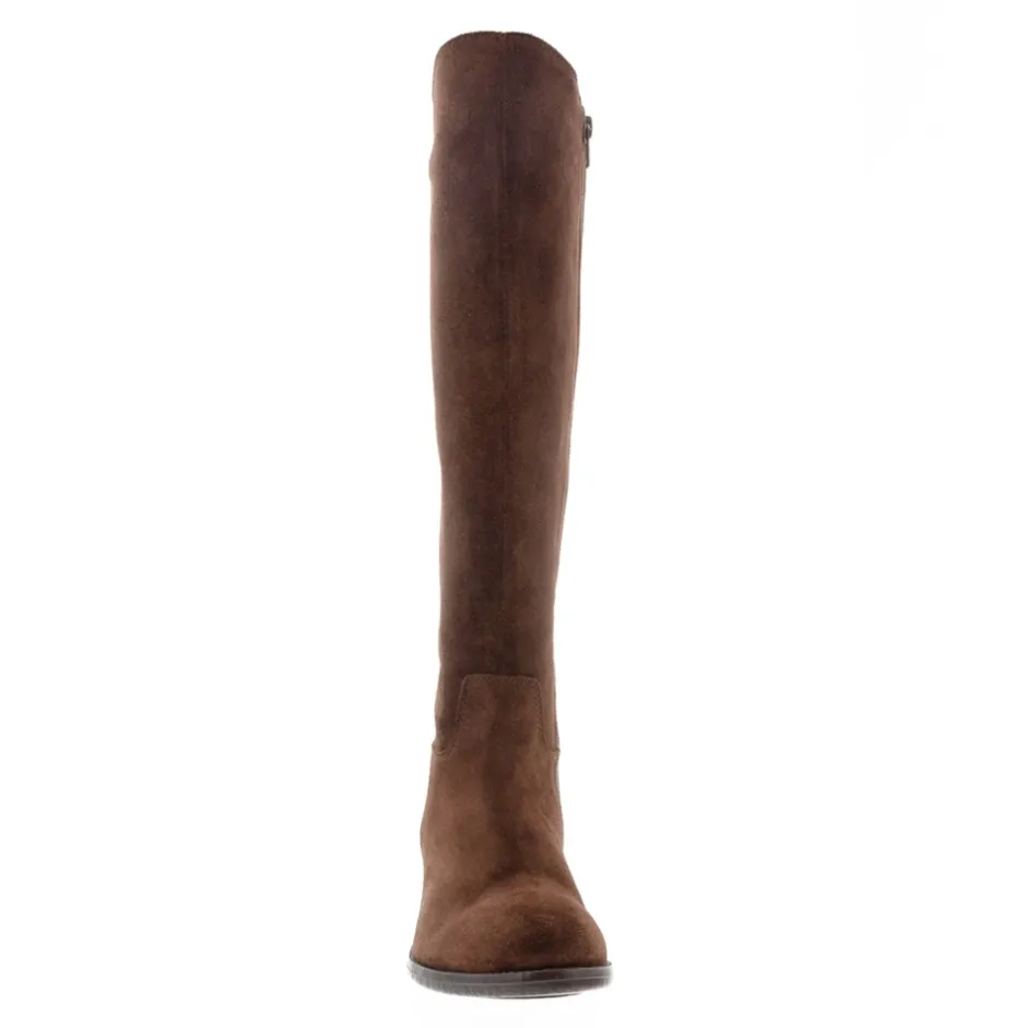 Ashby Brown Suede Knee High Boots<Carl Scarpa Store