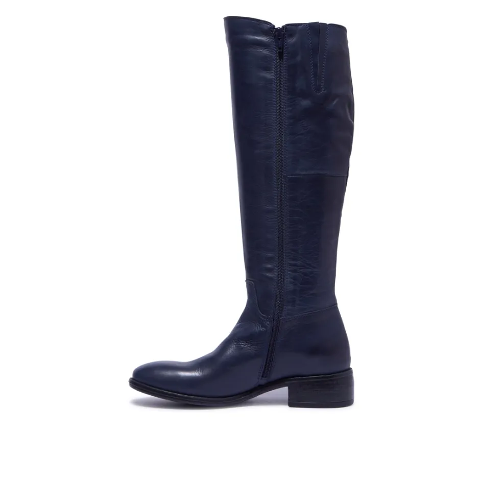 Ashby Navy Leather Boots<Carl Scarpa Discount