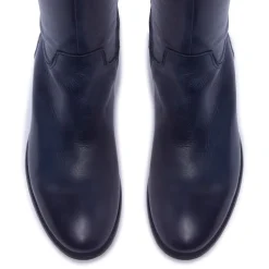 Ashby Navy Leather Boots<Carl Scarpa Discount