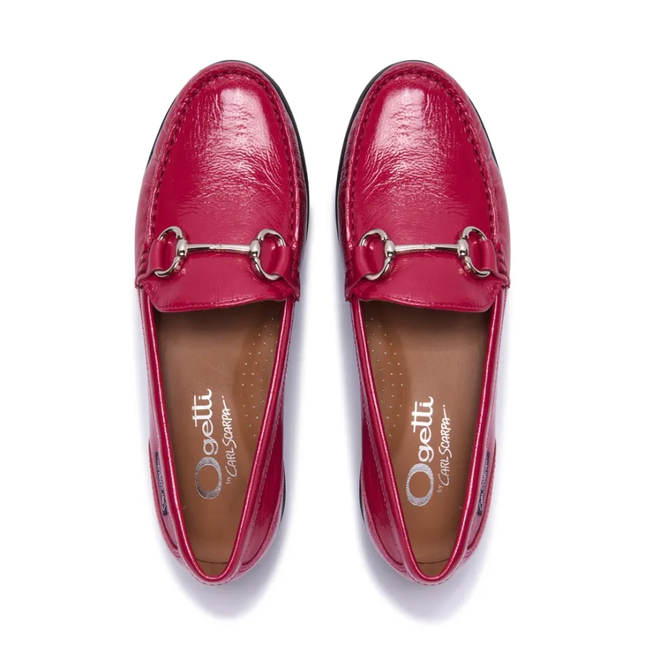 Aubrigo Fuchsia Patent Leather Loafers<Carl Scarpa Best
