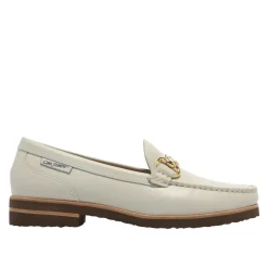 Aubrigo Off White Leather Snaffle Loafers<Carl Scarpa Store