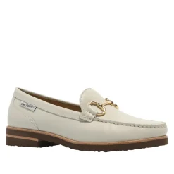Aubrigo Off White Leather Snaffle Loafers<Carl Scarpa Store