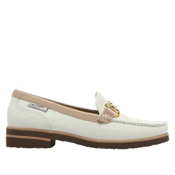 Aubrigo White-Rose Leather Snaffle Loafers<Carl Scarpa Outlet