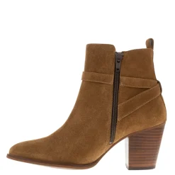 Blaise Tan Suede Block Heel Ankle Boots<Carl Scarpa Flash Sale