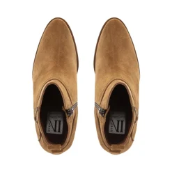 Blaise Tan Suede Block Heel Ankle Boots<Carl Scarpa Flash Sale