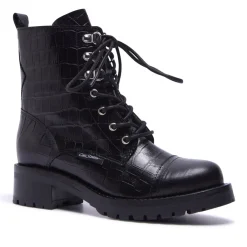 Blanca Black Croc Leather Ankle Boots<Carl Scarpa Discount