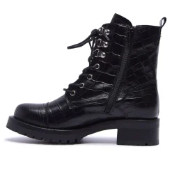 Blanca Black Croc Leather Ankle Boots<Carl Scarpa Discount
