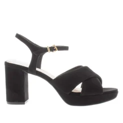 Bowie Black Suede Platform Sandals<Carl Scarpa Hot