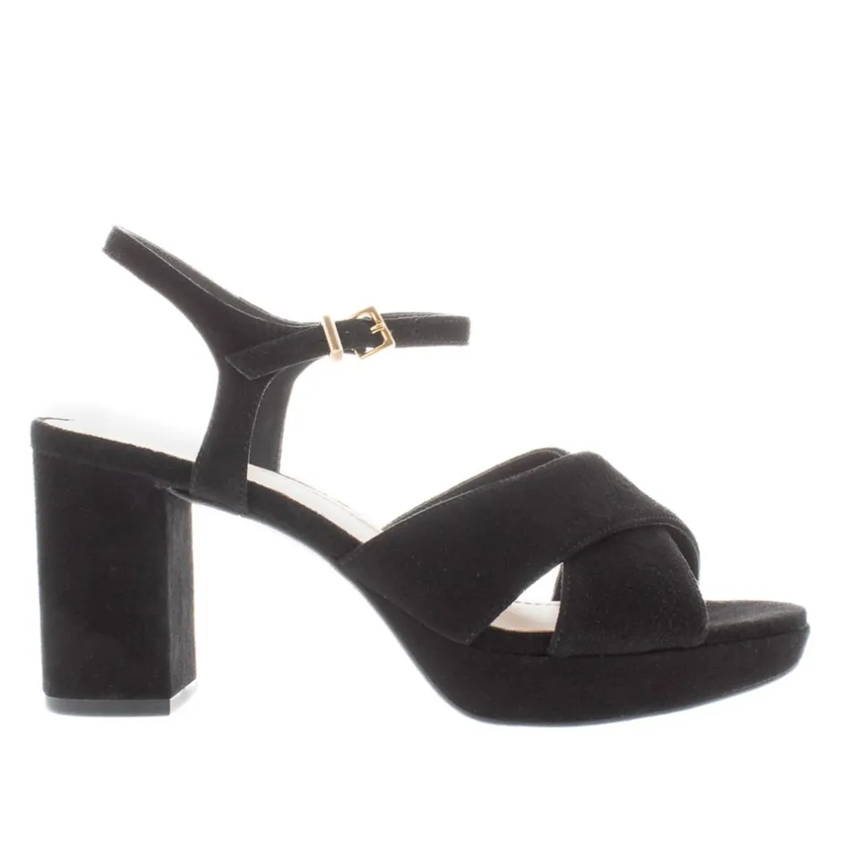 Bowie Black Suede Platform Sandals<Carl Scarpa Hot