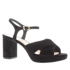 Bowie Black Suede Platform Sandals<Carl Scarpa Hot