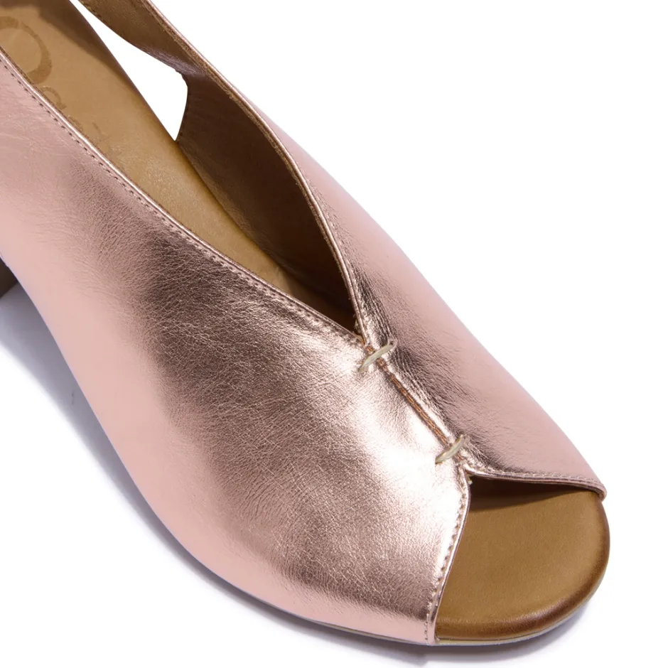 Buttercup Rose Gold Leather Sandals<Carl Scarpa Discount
