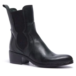 Caprice Green Leather Ankle Boots<Carl Scarpa Clearance