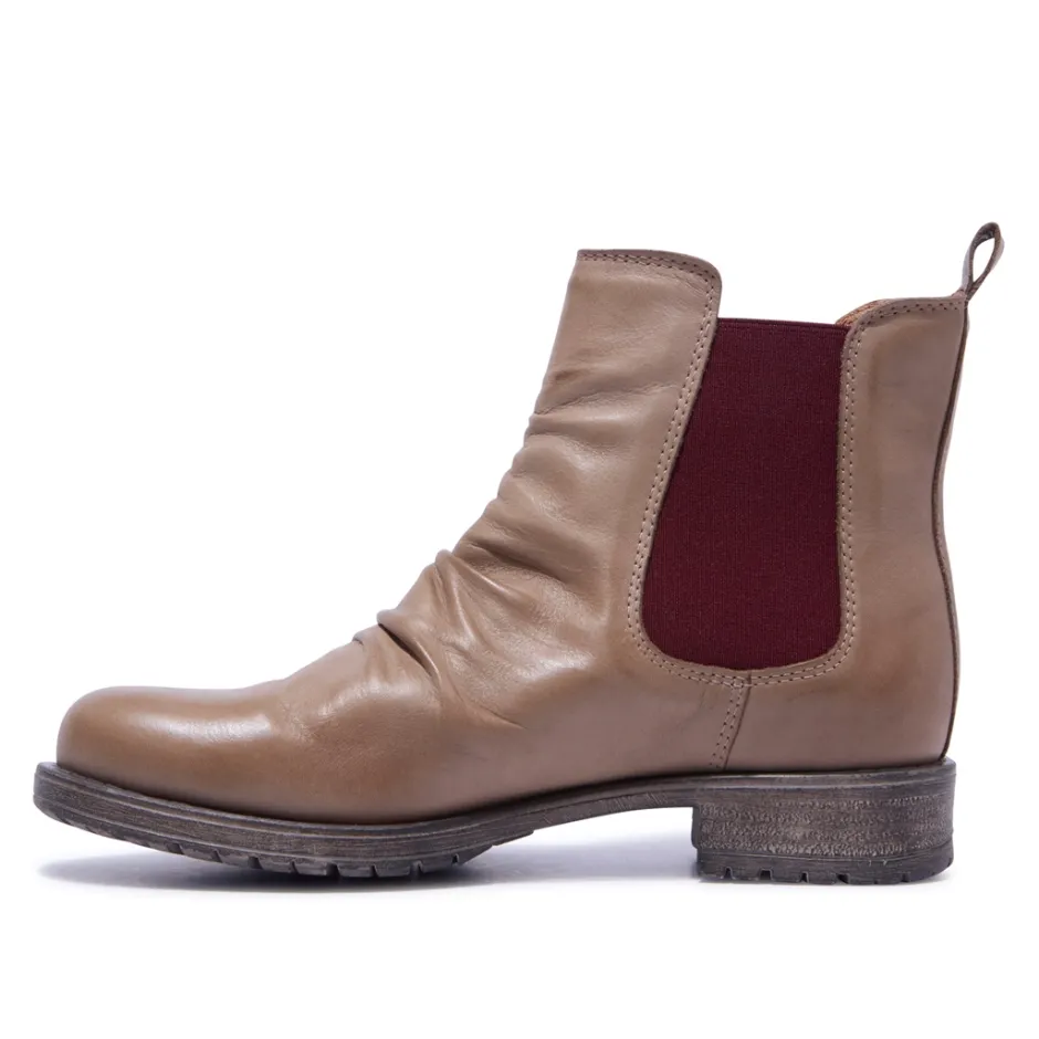 Cavalina Taupe Leather Ankle Boots<Carl Scarpa Best Sale