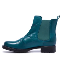 Cavalina Teal Leather Ankle Boots<Carl Scarpa Hot