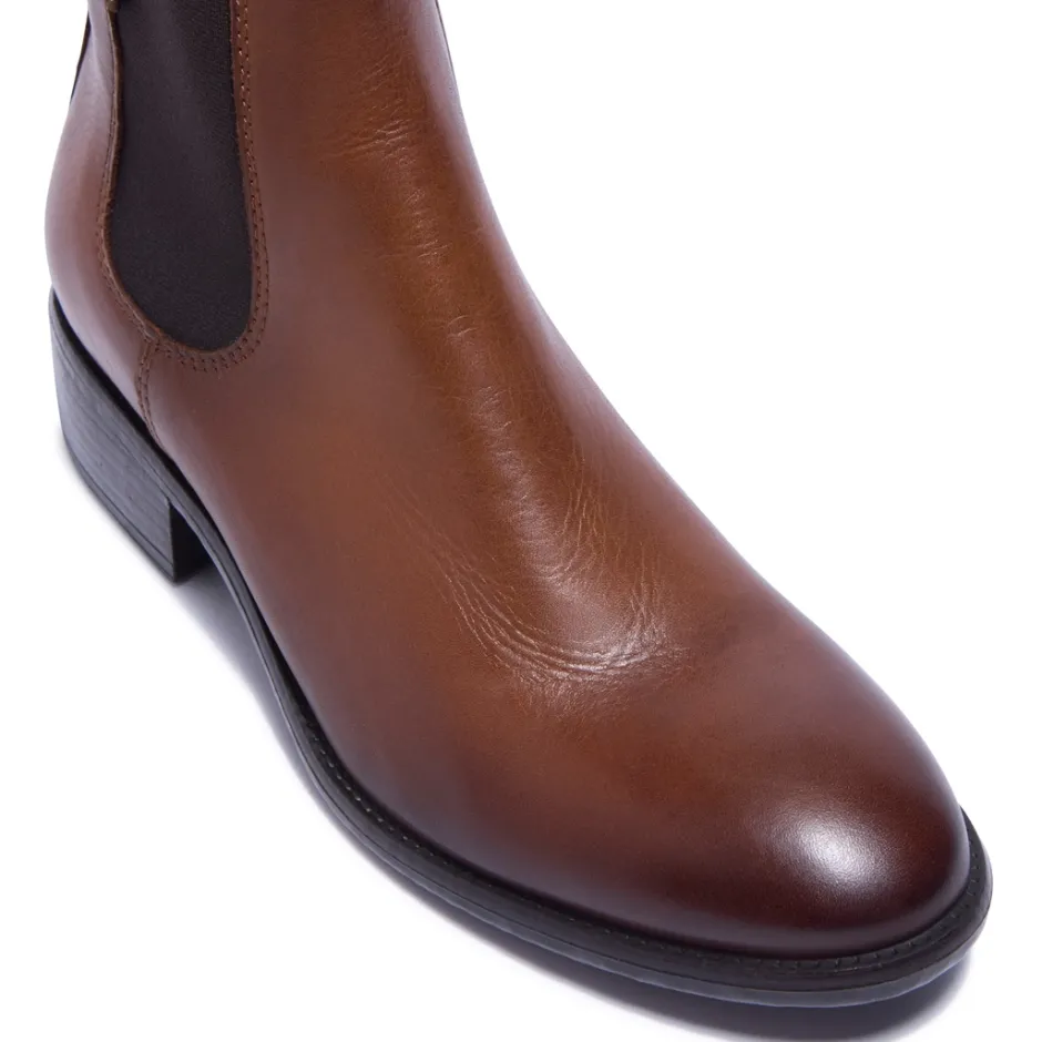 Delicio Tan Leather Ankle Boots<Carl Scarpa Clearance