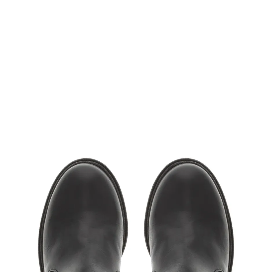 Dodie Black Leather Knee High Boots<Carl Scarpa Outlet