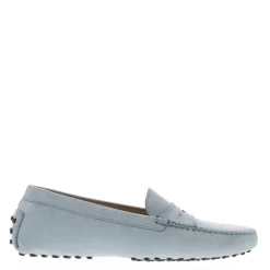 Domenica Light Blue Nubuck Suede Penny Loafers<Carl Scarpa Best