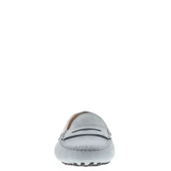 Domenica Light Blue Nubuck Suede Penny Loafers<Carl Scarpa Best