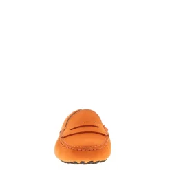 Domenica Orange Nubuck Suede Penny Loafers<Carl Scarpa Best Sale
