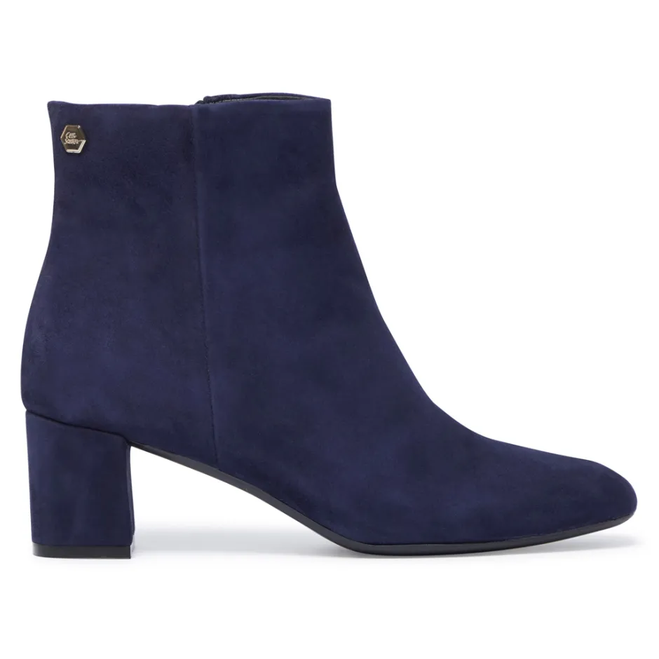 Effy Navy Suede Ankle Boots<Carl Scarpa Flash Sale