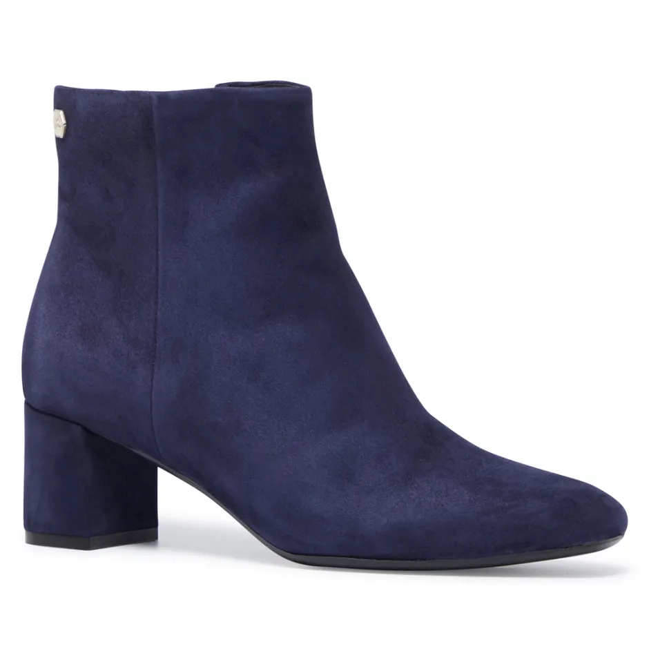 Effy Navy Suede Ankle Boots<Carl Scarpa Flash Sale