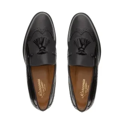 Elesta Black Leather Oxford Style Loafers<Carl Scarpa Discount