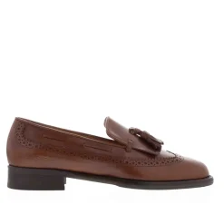 Elesta Tan Leather Oxford Style Loafers<Carl Scarpa Outlet