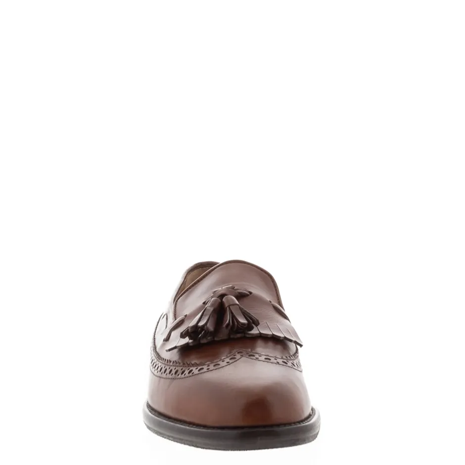 Elesta Tan Leather Oxford Style Loafers<Carl Scarpa Outlet