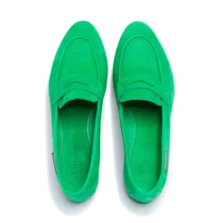 Emarlie Green Suede Penny Loafers<Carl Scarpa Cheap