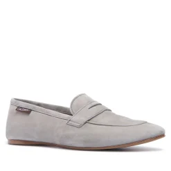 Emarlie Grey Suede Penny Loafers<Carl Scarpa Discount