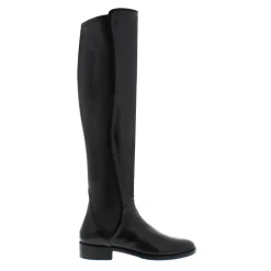 Emma Black Leather Knee-High Boots<Carl Scarpa Sale
