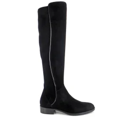 Emma Black Suede Knee-High Boots<Carl Scarpa Sale