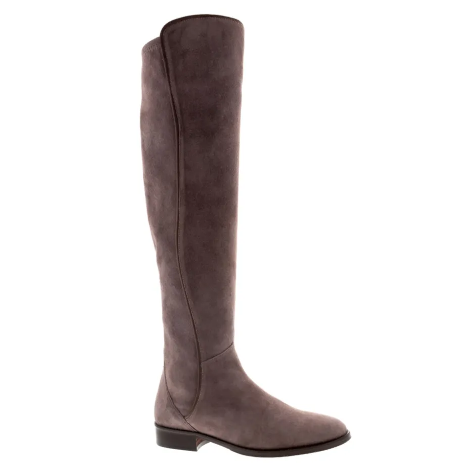 Emma Mauve Taupe Suede Knee-High Boots<Carl Scarpa Hot