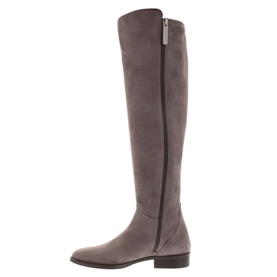 Emma Mauve Taupe Suede Knee-High Boots<Carl Scarpa Hot