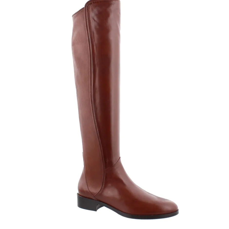 Emma Tan Leather Knee-High Boots<Carl Scarpa Best