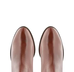 Emma Tan Leather Knee-High Boots<Carl Scarpa Best