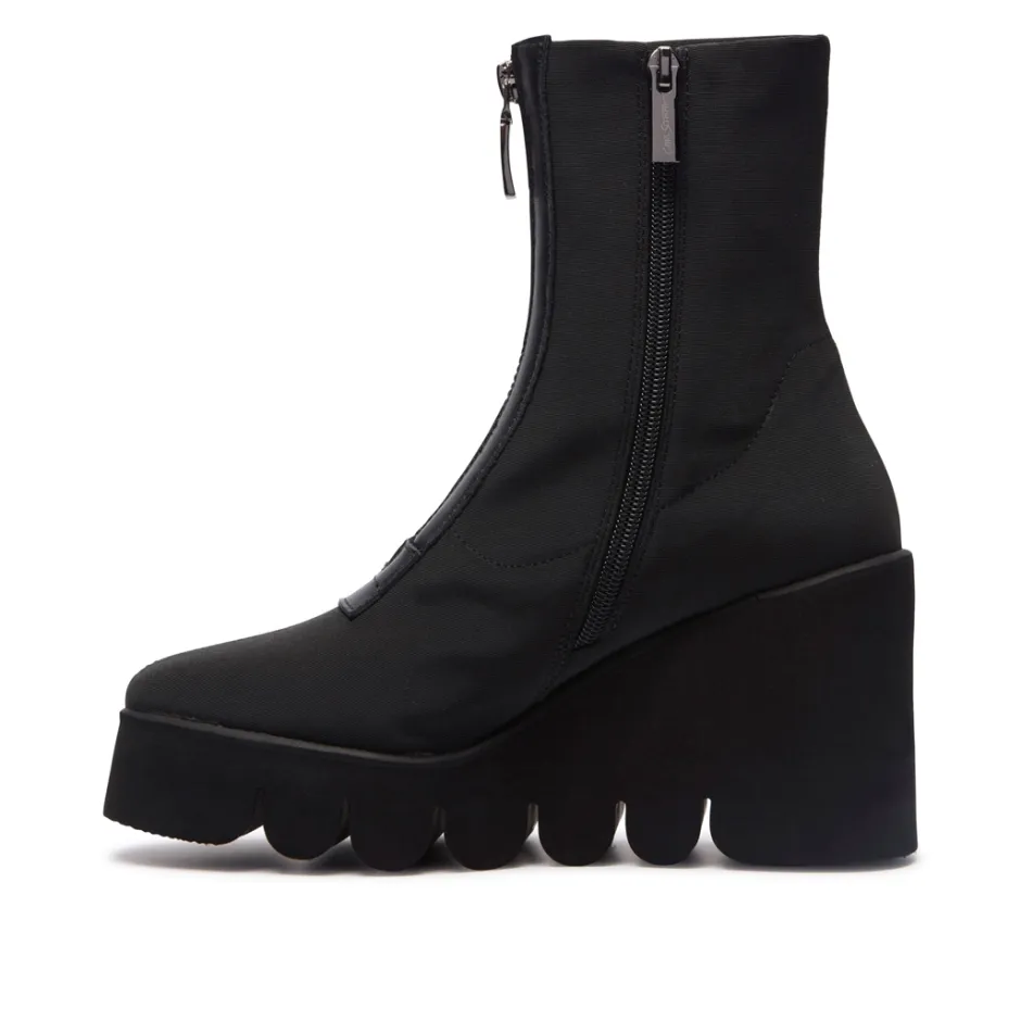 Enrico Black Stretch Ankle Boots<Carl Scarpa Shop