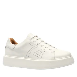 Est1974 White Leather Platform Trainers<Carl Scarpa New