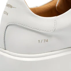 Est1974 White Leather Platform Trainers<Carl Scarpa New