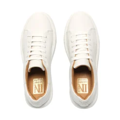 Est1974 White Leather Platform Trainers<Carl Scarpa New