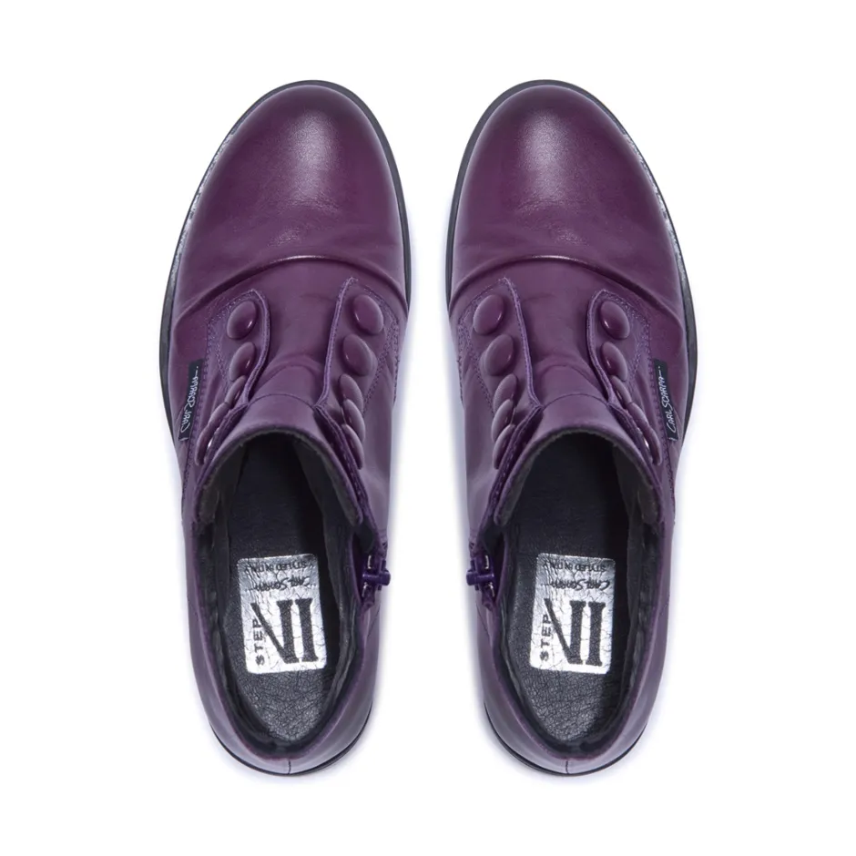 Ester Purple Leather Ankle Boots<Carl Scarpa Flash Sale