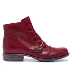 Ester Red Leather Ankle Boots<Carl Scarpa Discount