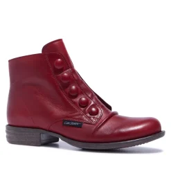 Ester Red Leather Ankle Boots<Carl Scarpa Discount