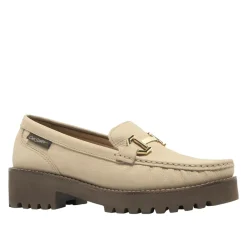 Etana Beige Suede Chunky Loafers<Carl Scarpa Clearance