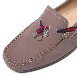 Faris Dark Taupe Slip-On Loafers<Carl Scarpa New