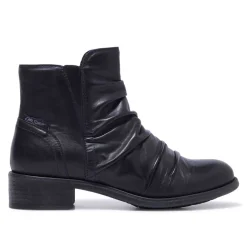 Felice Navy Leather Ankle Boots<Carl Scarpa Flash Sale