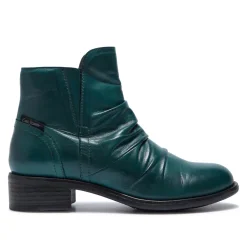 Felice Teal Leather Ankle Boots<Carl Scarpa New